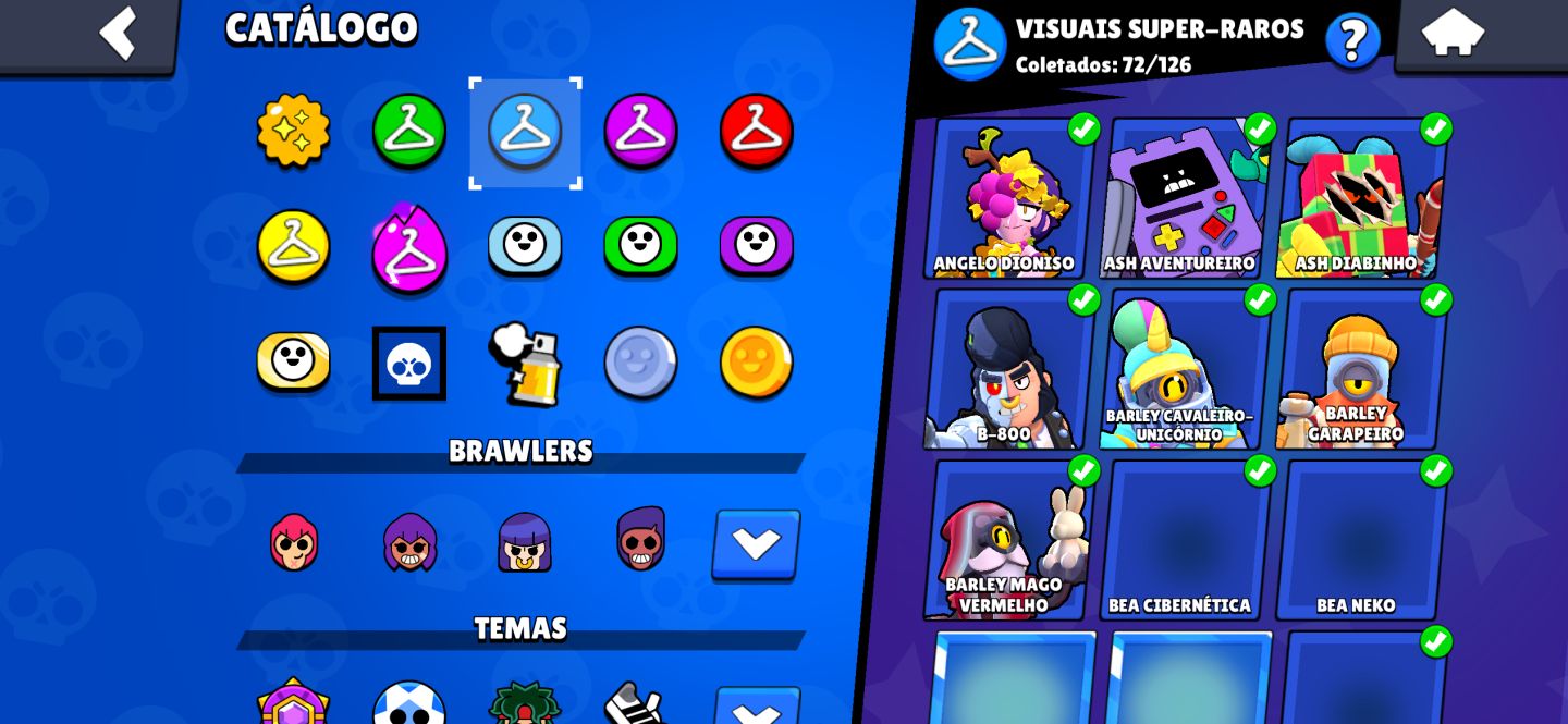 Conta brawl stars 70k + 263 skins