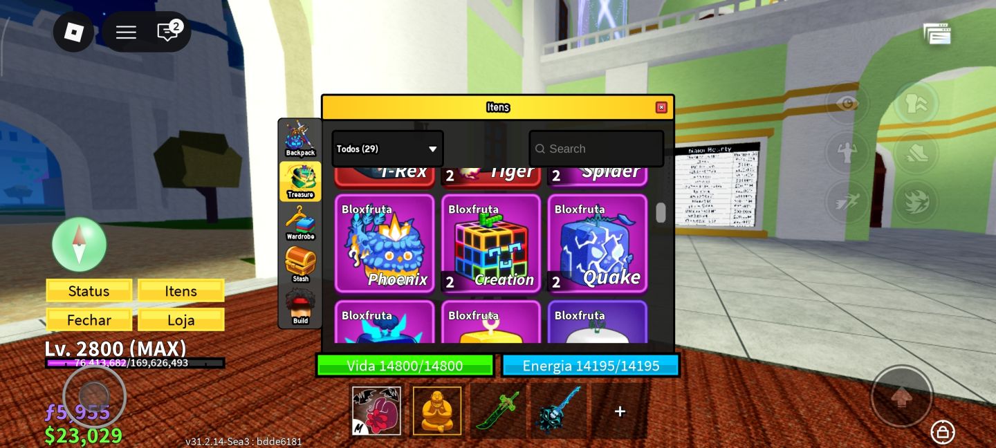 Conta de Blox Fruits muito boa detalhes na descrição
