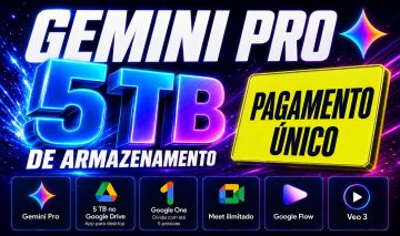 Gmail Gemini Pro 5Tb - Veo 3 - Meet Ilimitado- 30 dias - 30 dias de Garantia