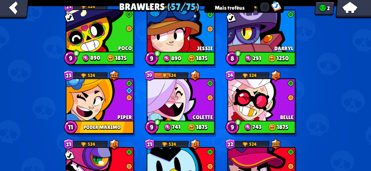 CONTA BRAWL STARS!!! COM 4 PASSE FAÇO DESCONTO SE CHORAR