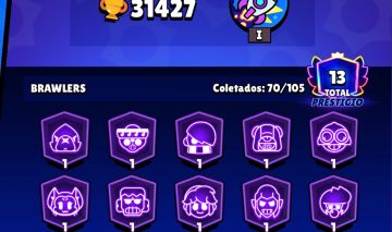 Conta Brawl Stars 71 Brawlers + Várias Skins