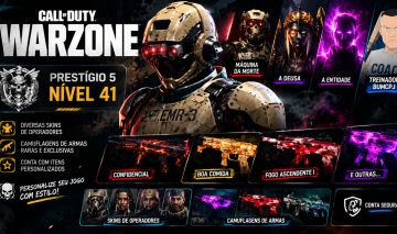 Conta Warzone Prestígio 5 Nível 41 | Skins e Camuflagens Raras