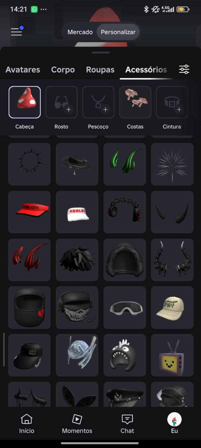 CONTA DE ROBLOX RARA E GEMADA FULL ACESSO