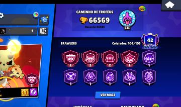 CONTA VETERANA BRAWL STARS | 66K TROFÉUS