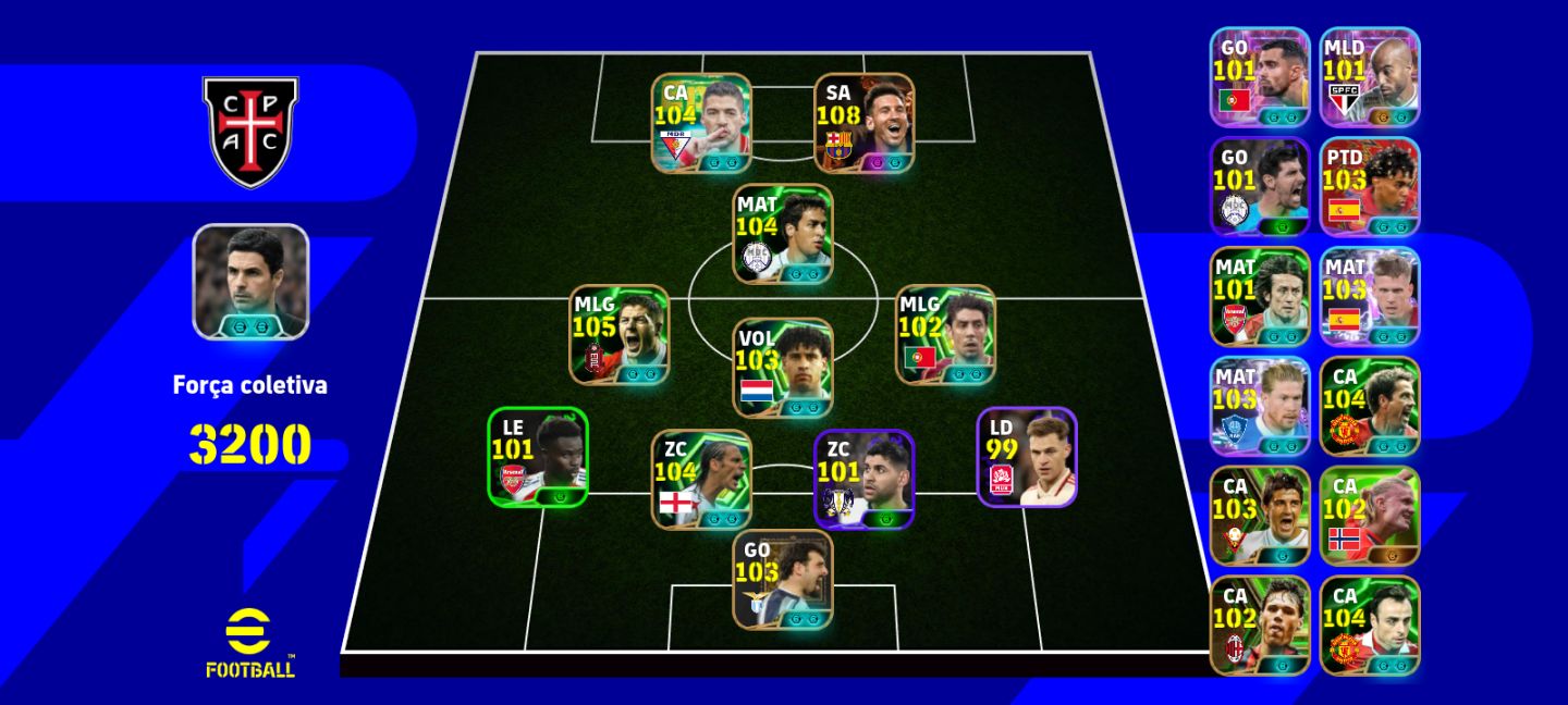 CONTA EFOOTBALL MESSI BIG TIME E ÉPICOS