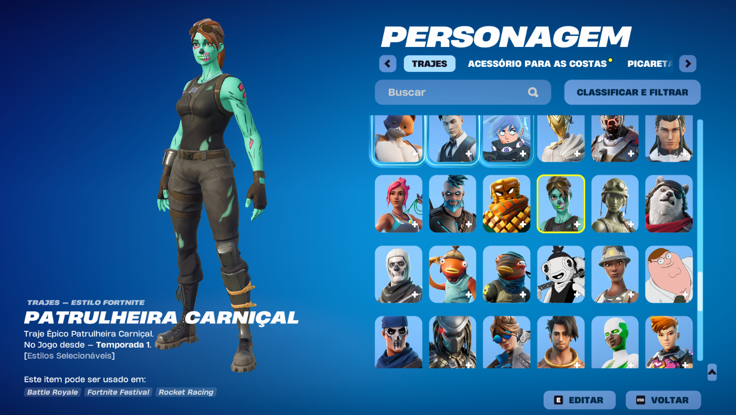 CONTA FORTINITE, 176 SKINS (MINTY AXE) E SALVE O MUNDO FUNDADOR PODER 137
