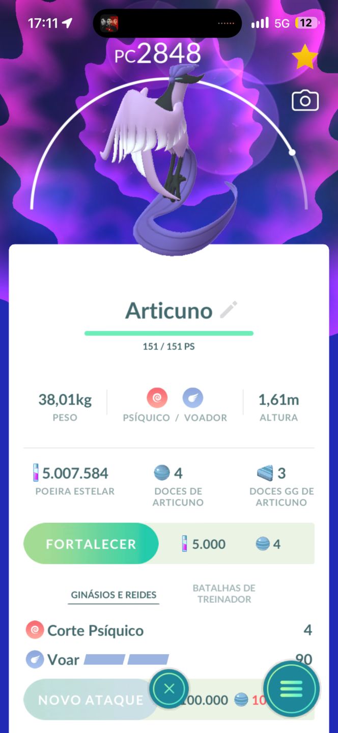 Conta Pokemon lvl 70 5milhoes de dust