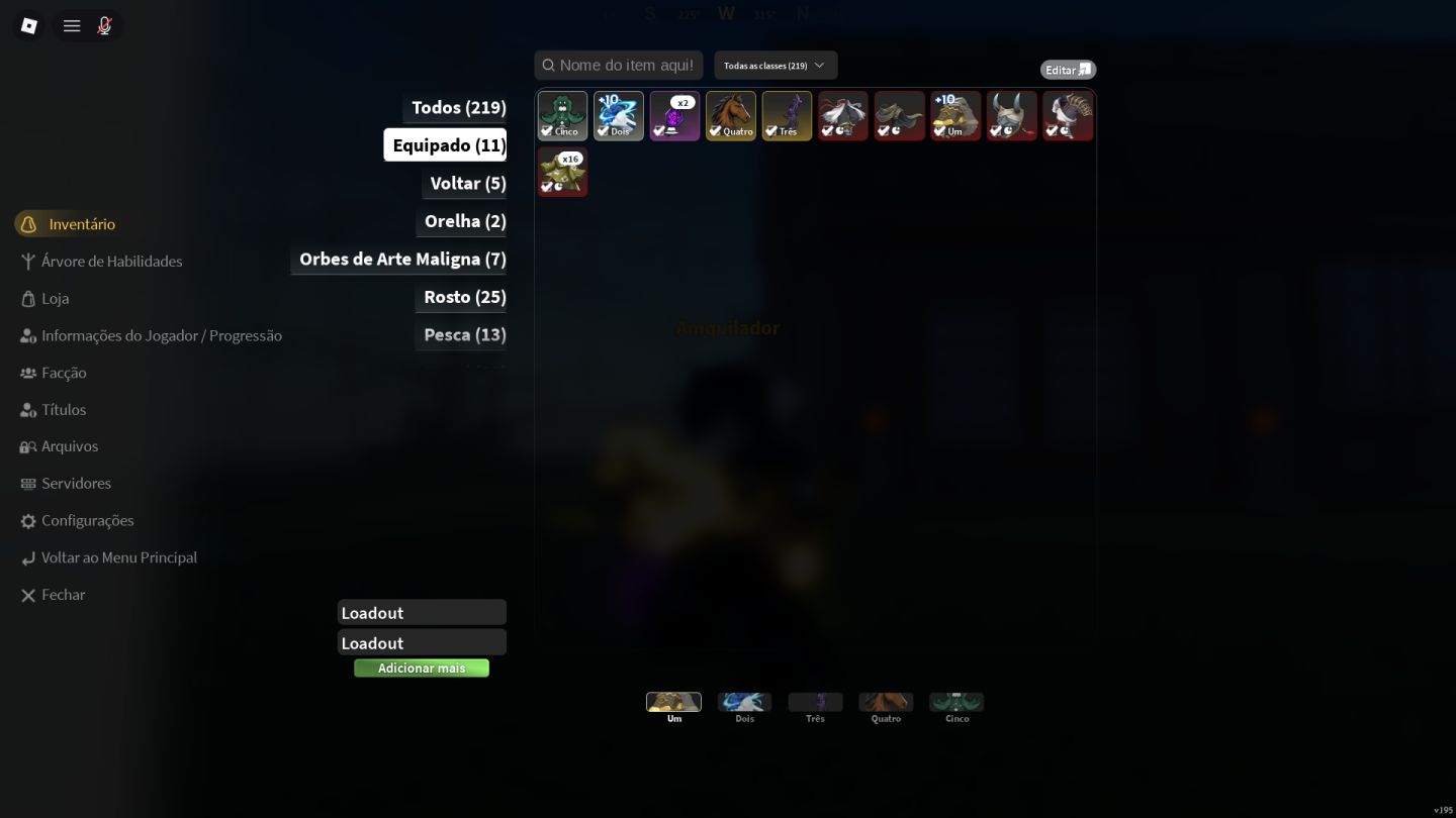 Conta slayer 2 muito forte com 2 equipamentos 10+ de refino