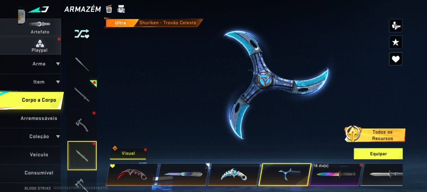 CONTA BLOOD STRIKE COM BASTANTE ITEN RARO ANTIGO E ATUAL