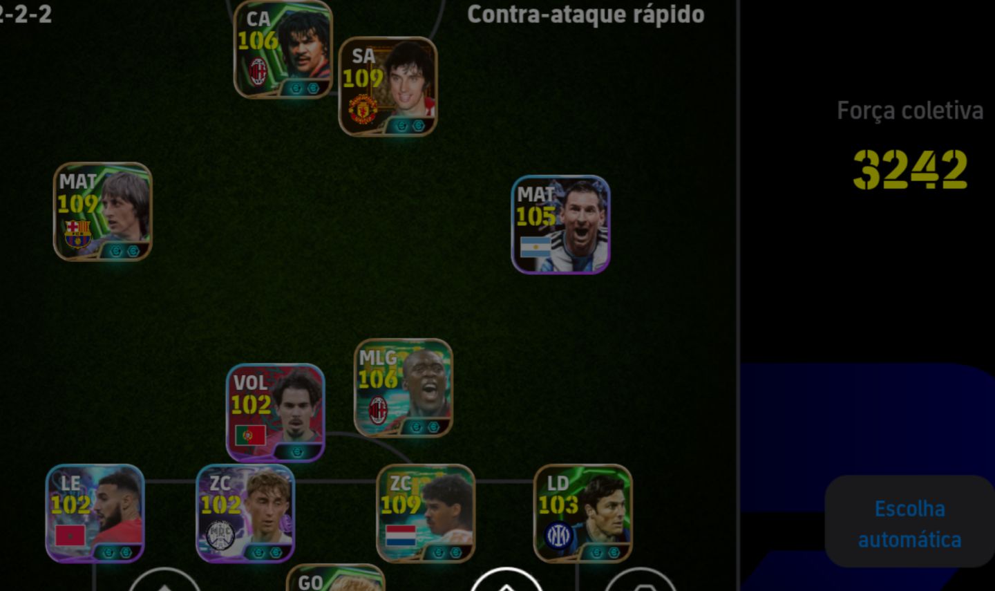 Conta Efootball com cruyff, best e Gullit meta