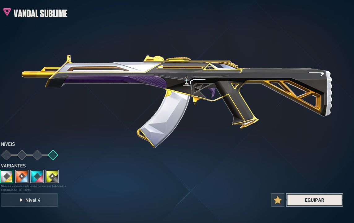 Conta do valorant com skins que não aparecem na loja normalmente