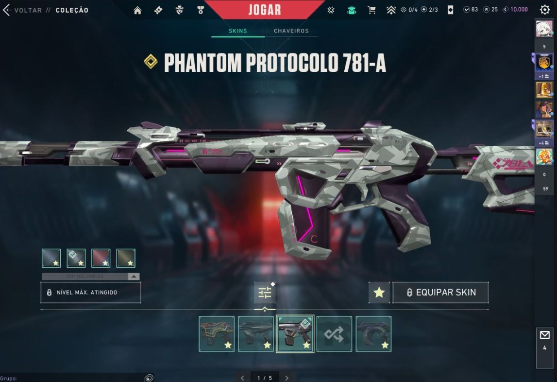 CONTA DE VALORANT COM CHAMPIONS 2021 E VÁRIAS OUTRAS SKINS!