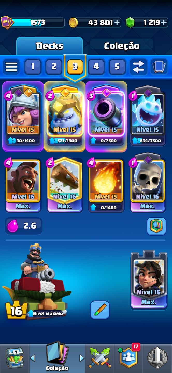 Conta Clash Royale 8 Anos
