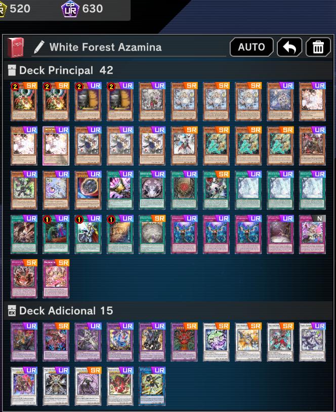 Master Duel Deck White Forest Azamina Meta - Entrega Automática