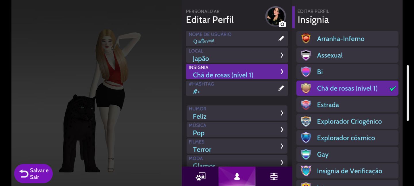 Conta feminina Avakim life Lvl 24