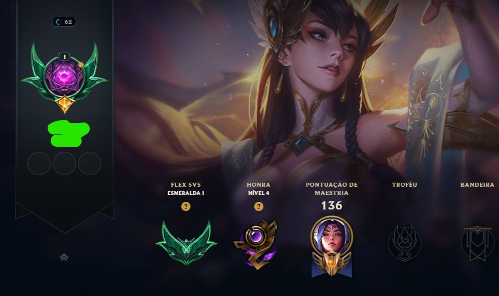 CONTA LOL ESMERALDA I FLEX / ESMERALDA IV SOLOQ / MESTRE FLEX 2025 - LVL 62