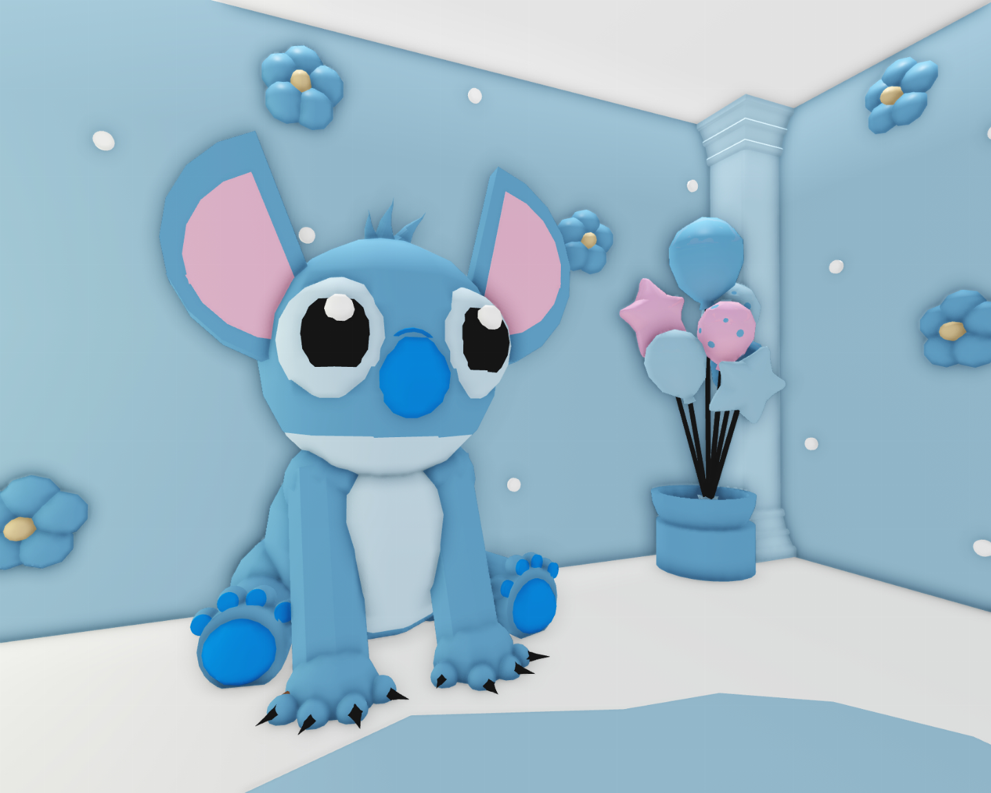 Casa Tiny Preppy (Decorada Stitch) no Adoptme!