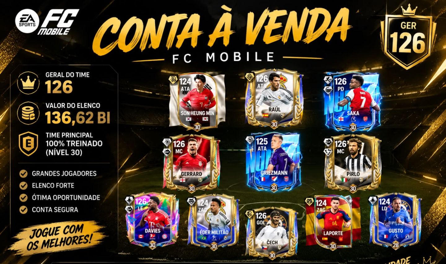 FC Mobile | Conta 126 GER | OVR 126 | Conta Forte e Pronta para Jogar