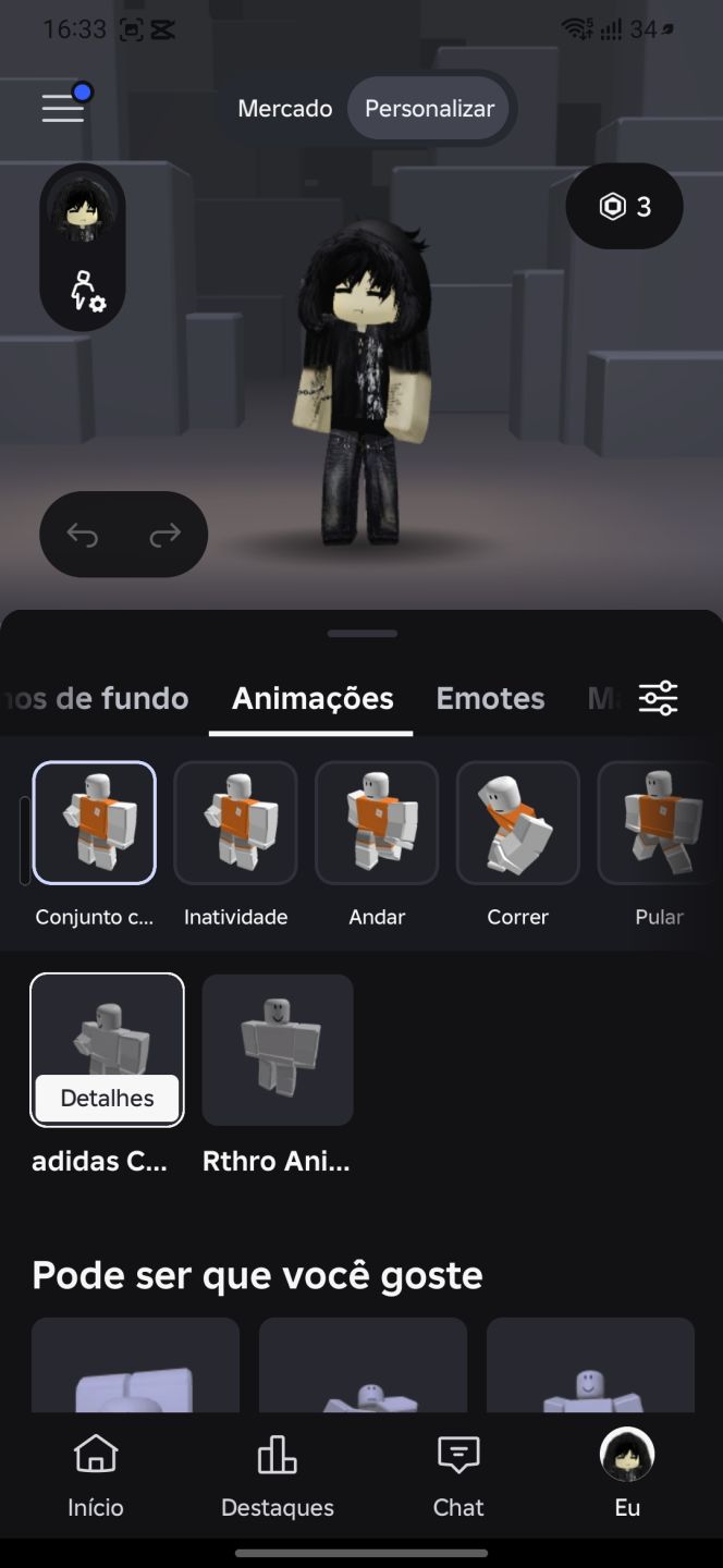 Conta de roblox estilo vkei moe