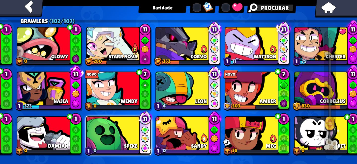 Conta de Brawl Stars 40k de troféus muito boa!! Preço a negociar