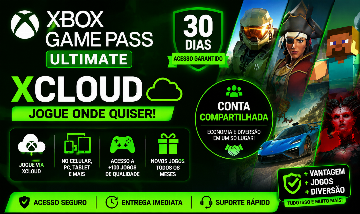 XBOX GAME PASS ULTIMATE XCLOUD 30 DIAS CONTA COMPARTILHADA
