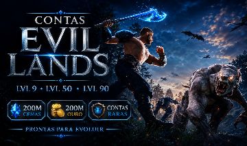 CONTAS EVIL LANDS | OURO + JÓIAS + RECURSOS | ANDROID E IOS | ENTREGA RÁPIDA