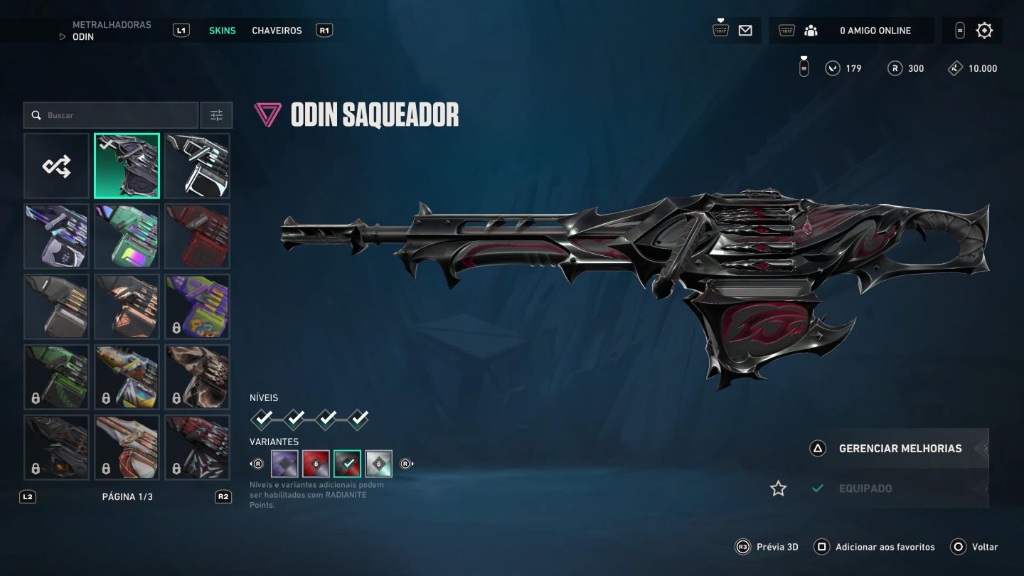 Conta Valorant Nível 403 | Ascendente | Champions 24/25 + Facas Raras | R$700