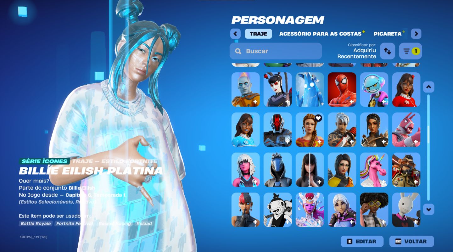 CONTA FORTNITE + SALVE O MUNDO FUNDADOR PARA SAIR HOJE