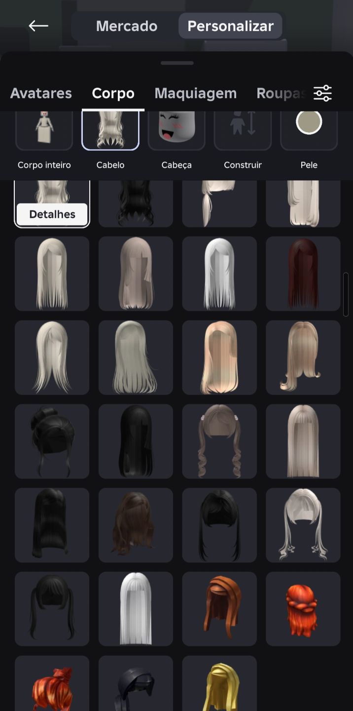 Conta de roblox feminina