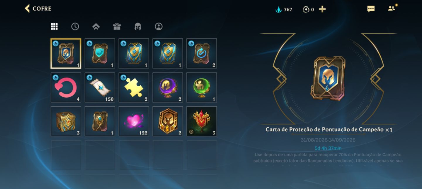 Conta de league of legens wild rift básica