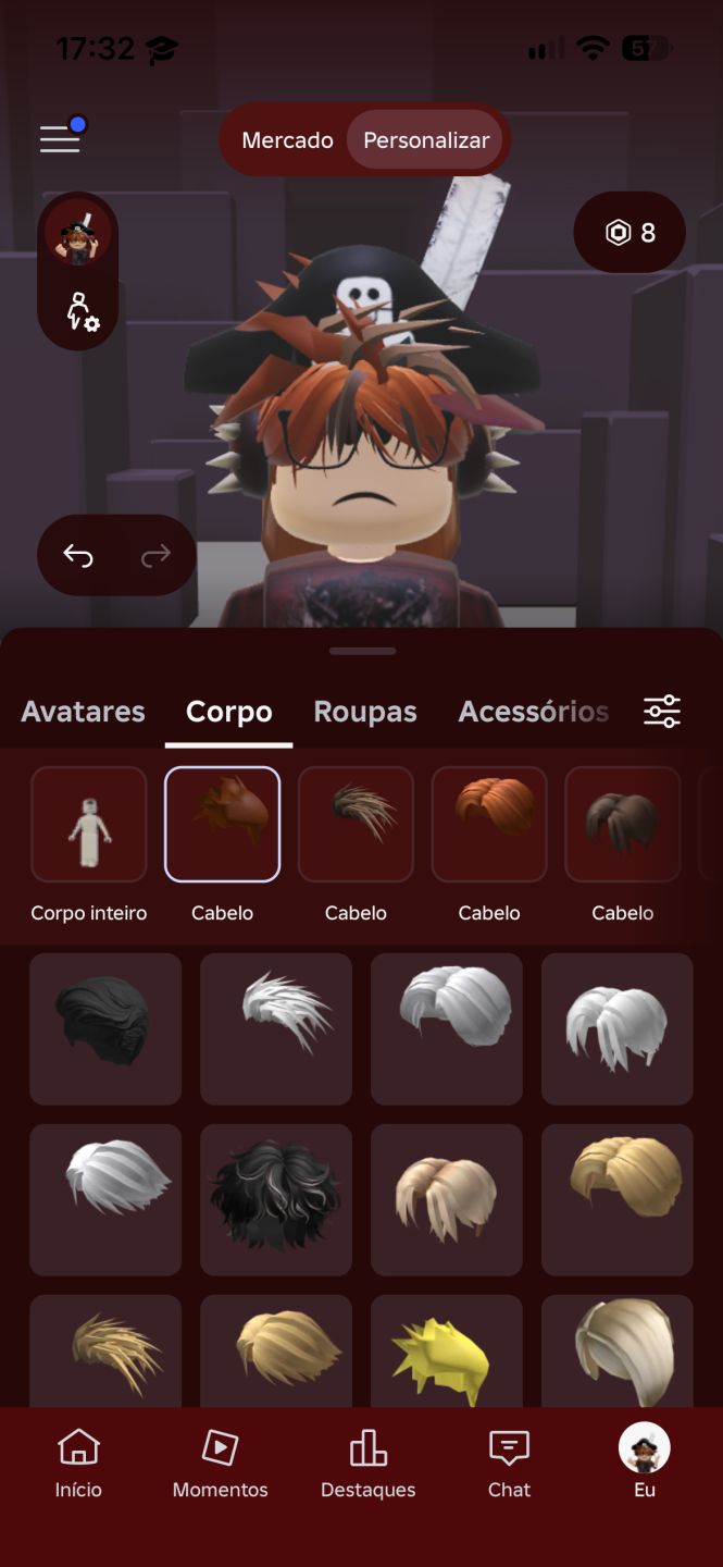 Conta Roblox cnp masculina e feminina