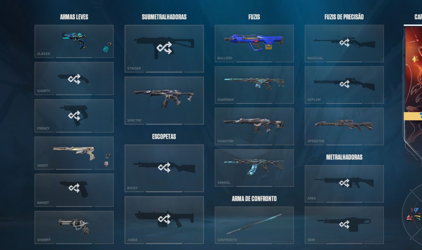 Conta de Valorant Completa, Com Muitas Skins e Chaveiro De Imortal!!!