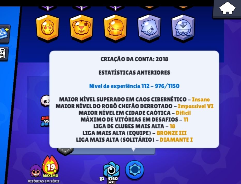 CONTA DE BRAWL STARS MUITO RARA COM A SHELLY ESTELAR