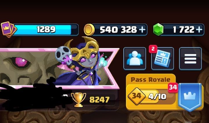 CLASH ROYALE Nível 14 120/122 Cartas Campeãs Lv.14/15 540k Ouro