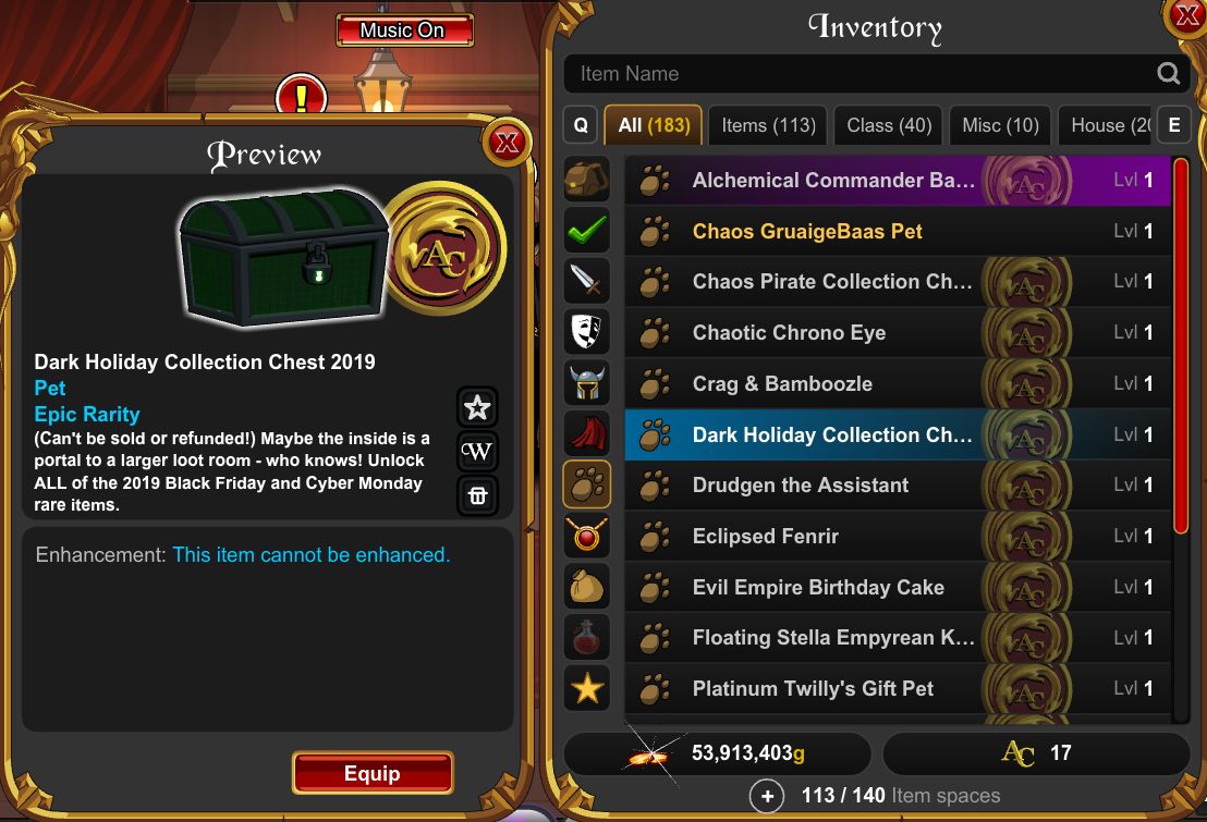 Conta AQW 15 ANOS + CHESTS + ALGUNS HARD FARMS