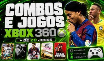 COMBO DE JOGOS E JOGOS XBOX 360 - CONTA COMPARTILHADA
