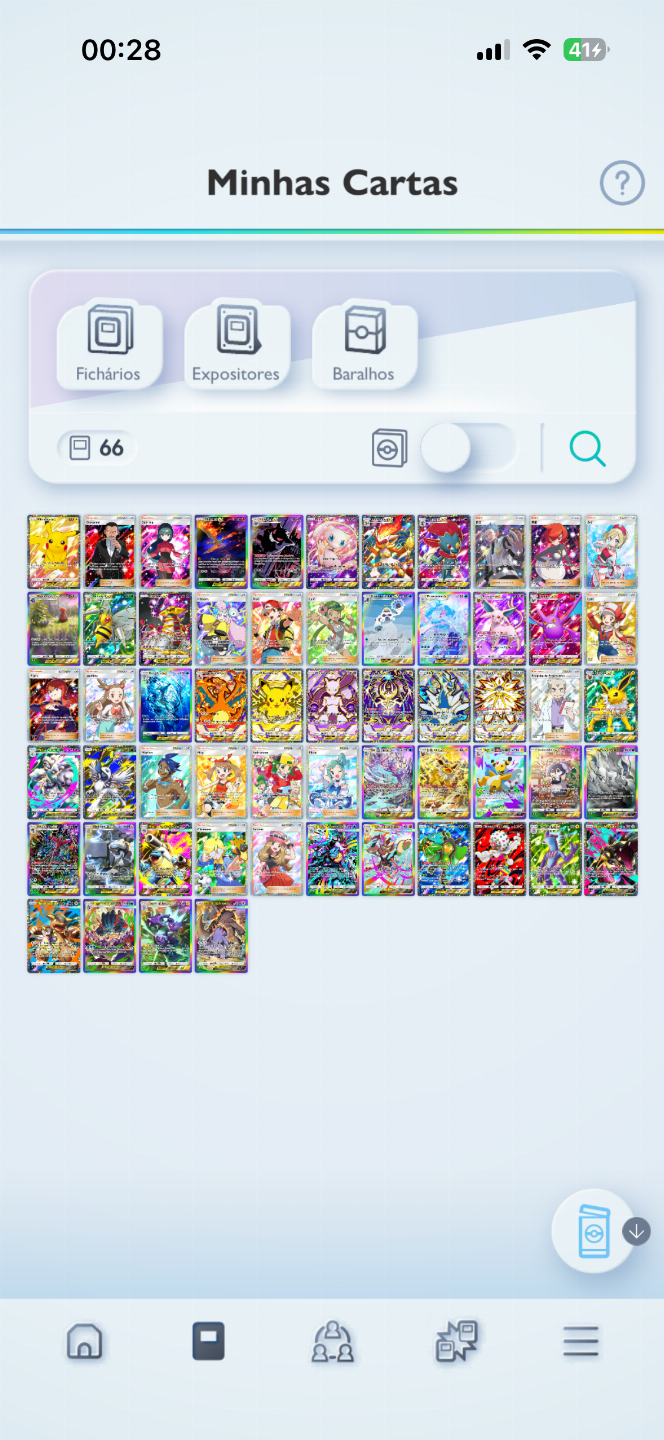 Conta PTCG Pocket Solgaleo Gold + 47 Full Art + Medalha Mestre várias seasons