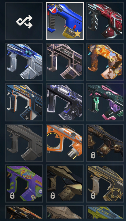 CONTA FULL SKINS - INVENTÁRIO VERMELHO/BRANCO/AZUL/ROXO - DIMA 3