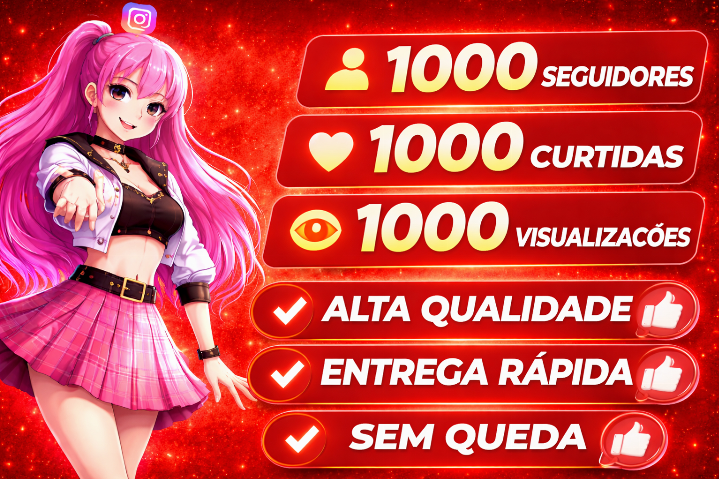 [MENOR PREÇO] SEGUIDORES/CURTIDAS/VIEWS - INSTAGRAM