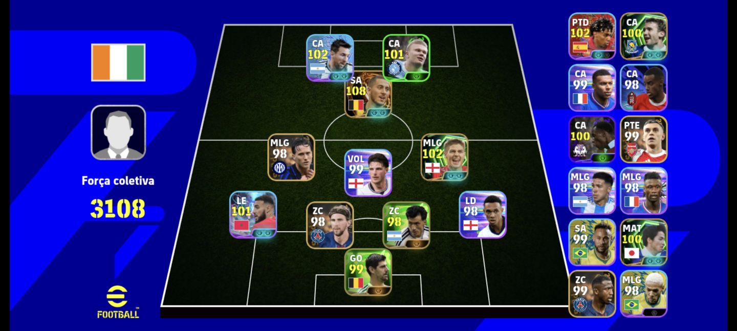 BRABA PRA COMEÇAR EXCELENTE NO EFOOTBALL, MELHOR HAZARD DO JOGO!
