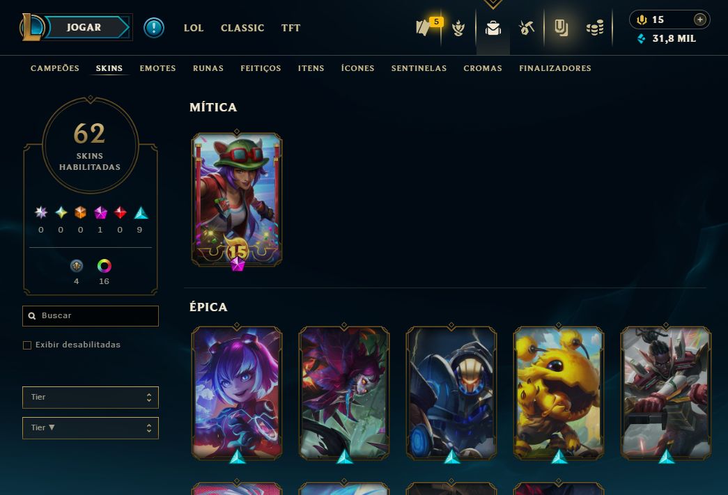 CONTA LOL ESMERALDA, MELHOR CONTA!! OFERTAS!
