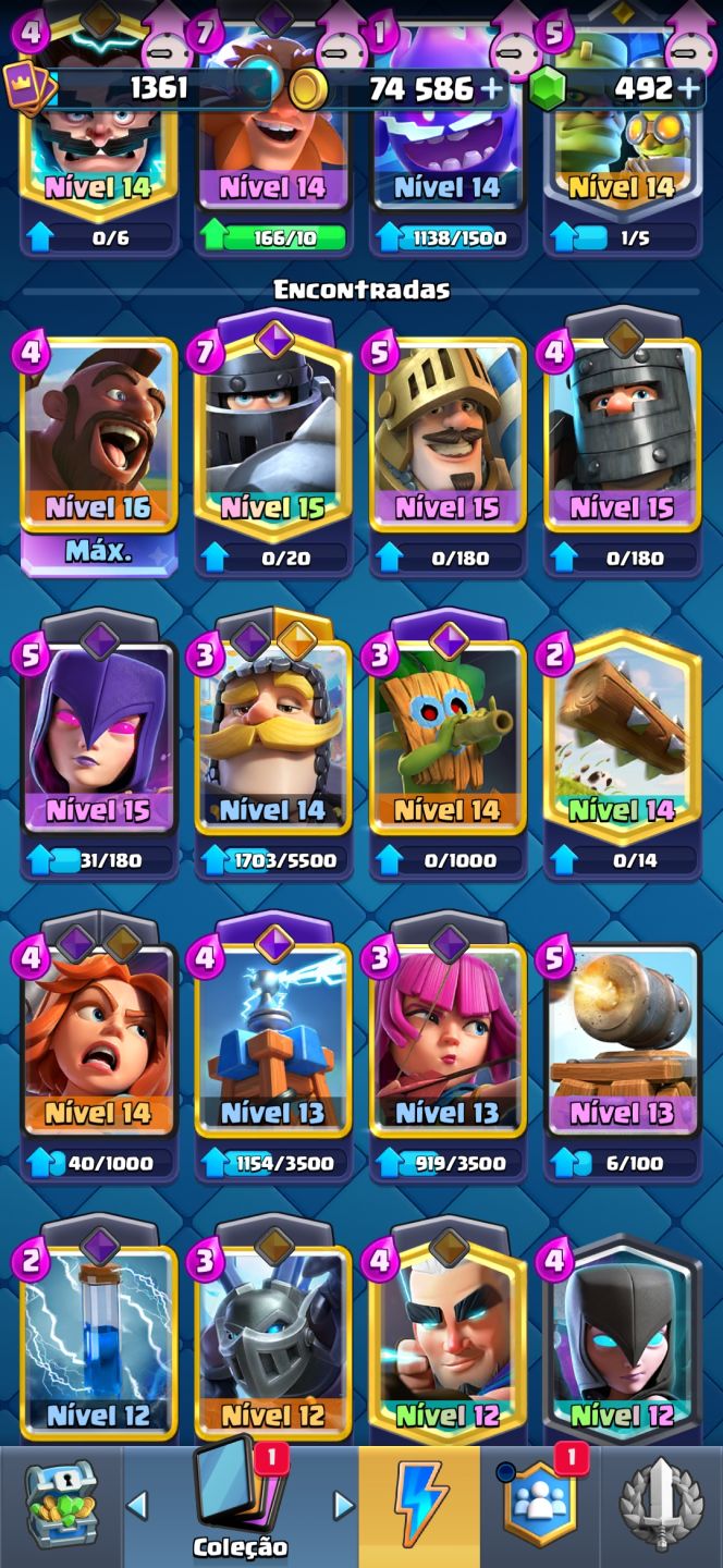 CONTA CLASH ROYALE 9630 TROFÉUS | NÍVEL 14 | CARTAS MÁXIMAS