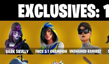 72 skins | Dark Skully | FNCS 3:1 Champion | Unchained Ramirez