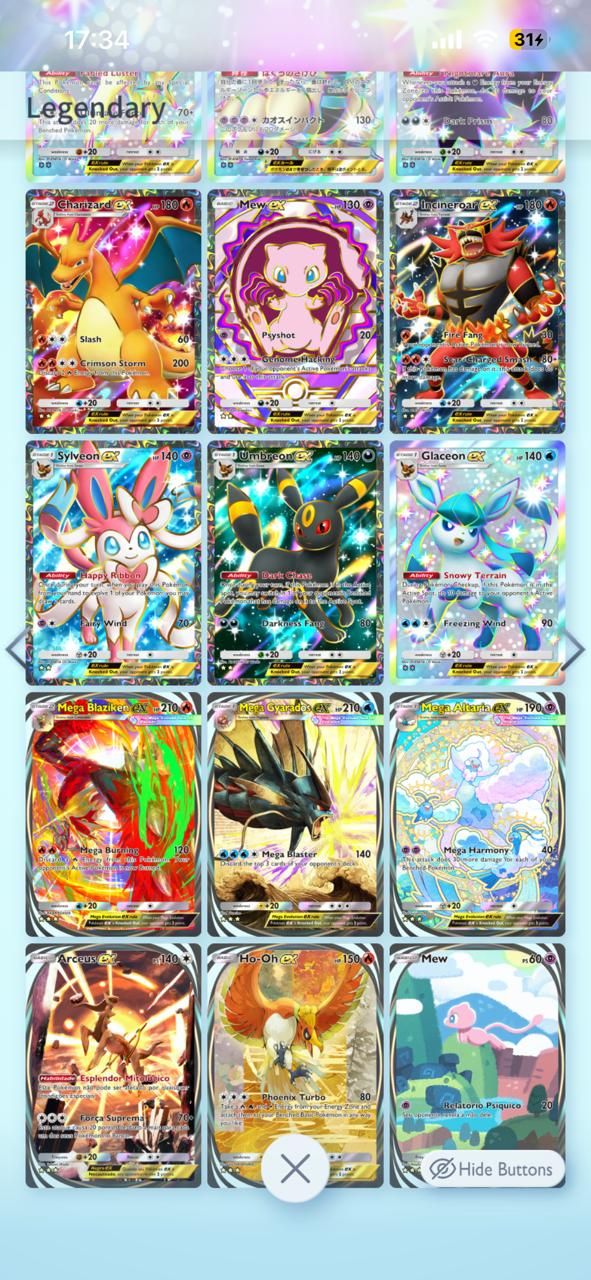 Level 60 | +14.000 cartas | Pika + Raichu Crown | 27 immersives | 45 shiny lv2