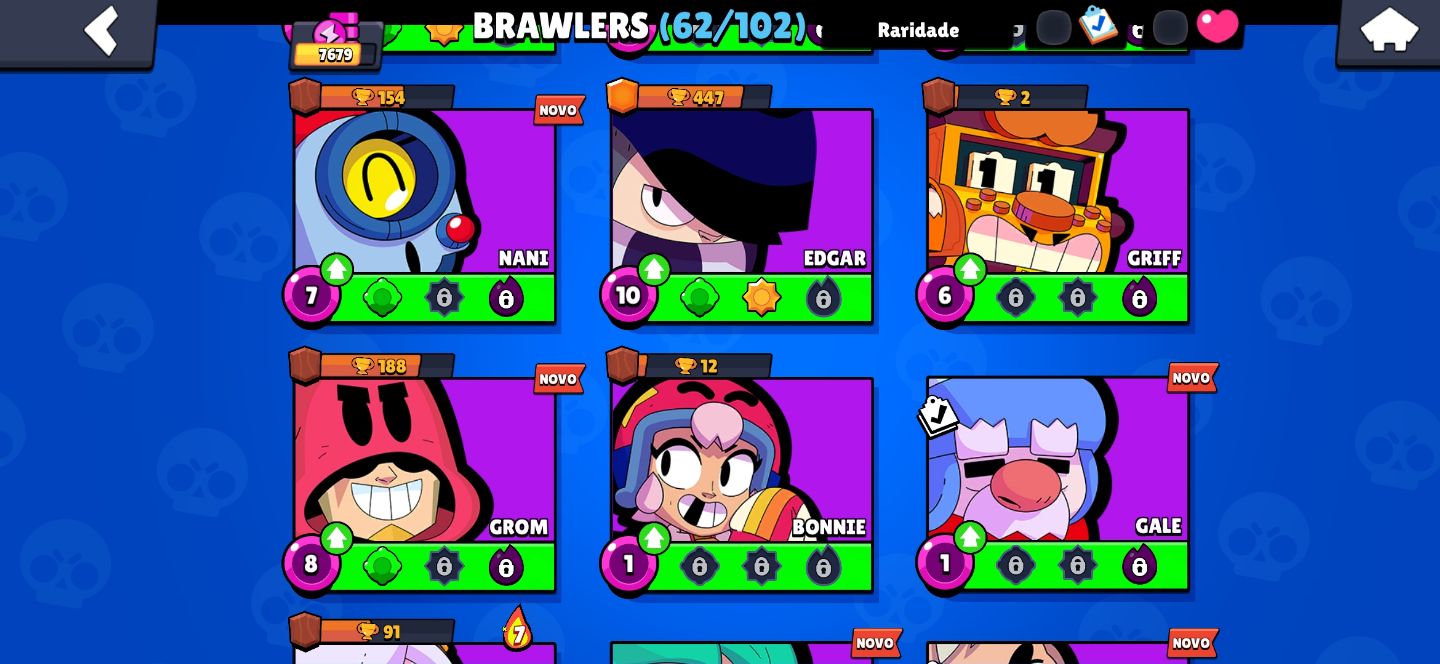CONTA BRAWL STARS, SKINS LEGENDARIOD E ETC