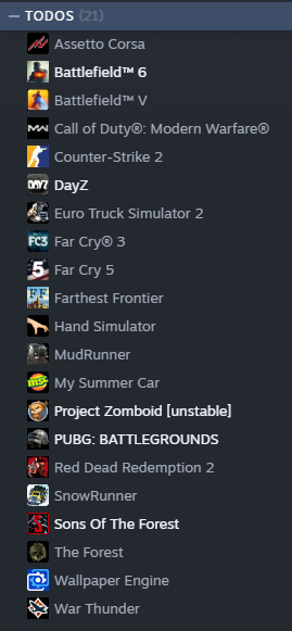 CONTA STEAM | SALDO NA CARTEIRA: R$185,00 | RDR2, DAYZ, COD MW, ZOMBOID, ETS2 +
