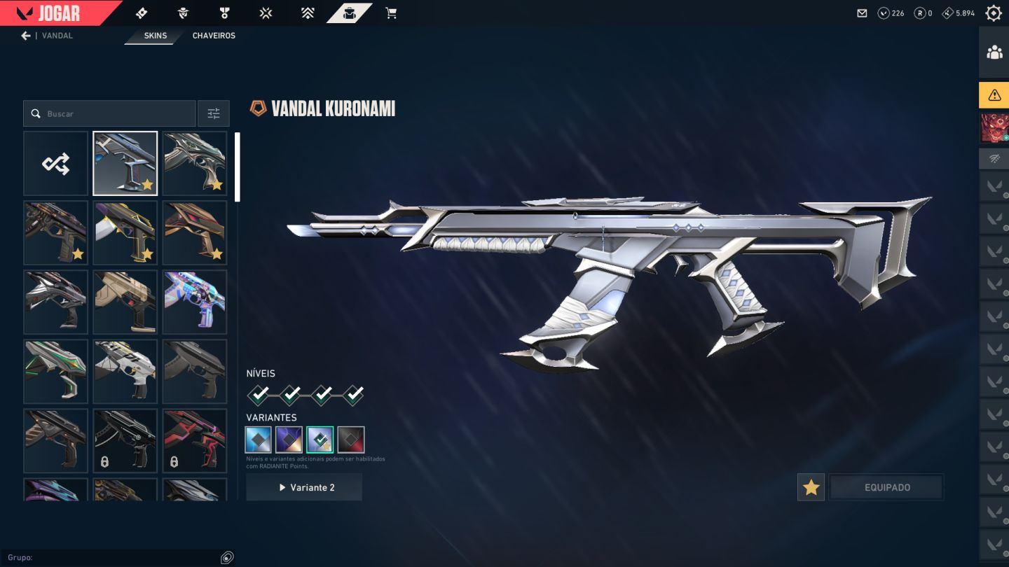 CONTA VALORANT NÍVEL 69 | 19 SKINS | VANDAL KURONAMI, PRELÚDIO DO CAOS, RGX ...