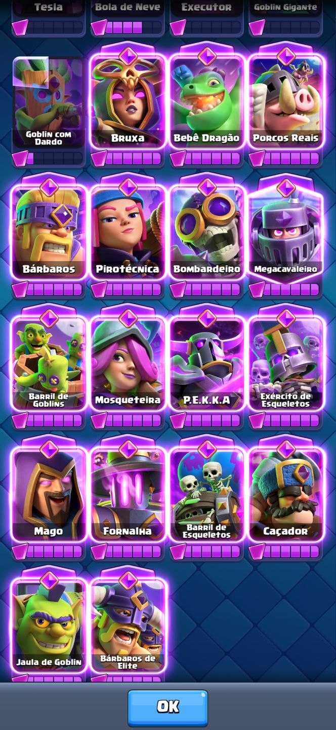Conta de clash promissora com 13.500k de trofeu e muitas cartas 16