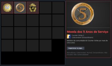 CONTA ANTIGA CS2 PRIME - 3 MEDALHAS (PREMIER DISPONIVEL) - 100% SEGURO!