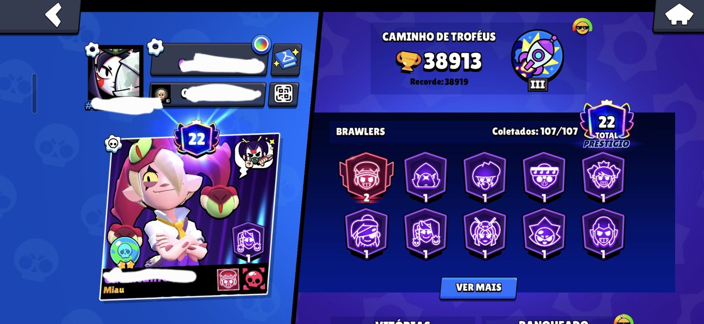 Conta com todos os Brawlers, muitas Skins + Conta Clash royale